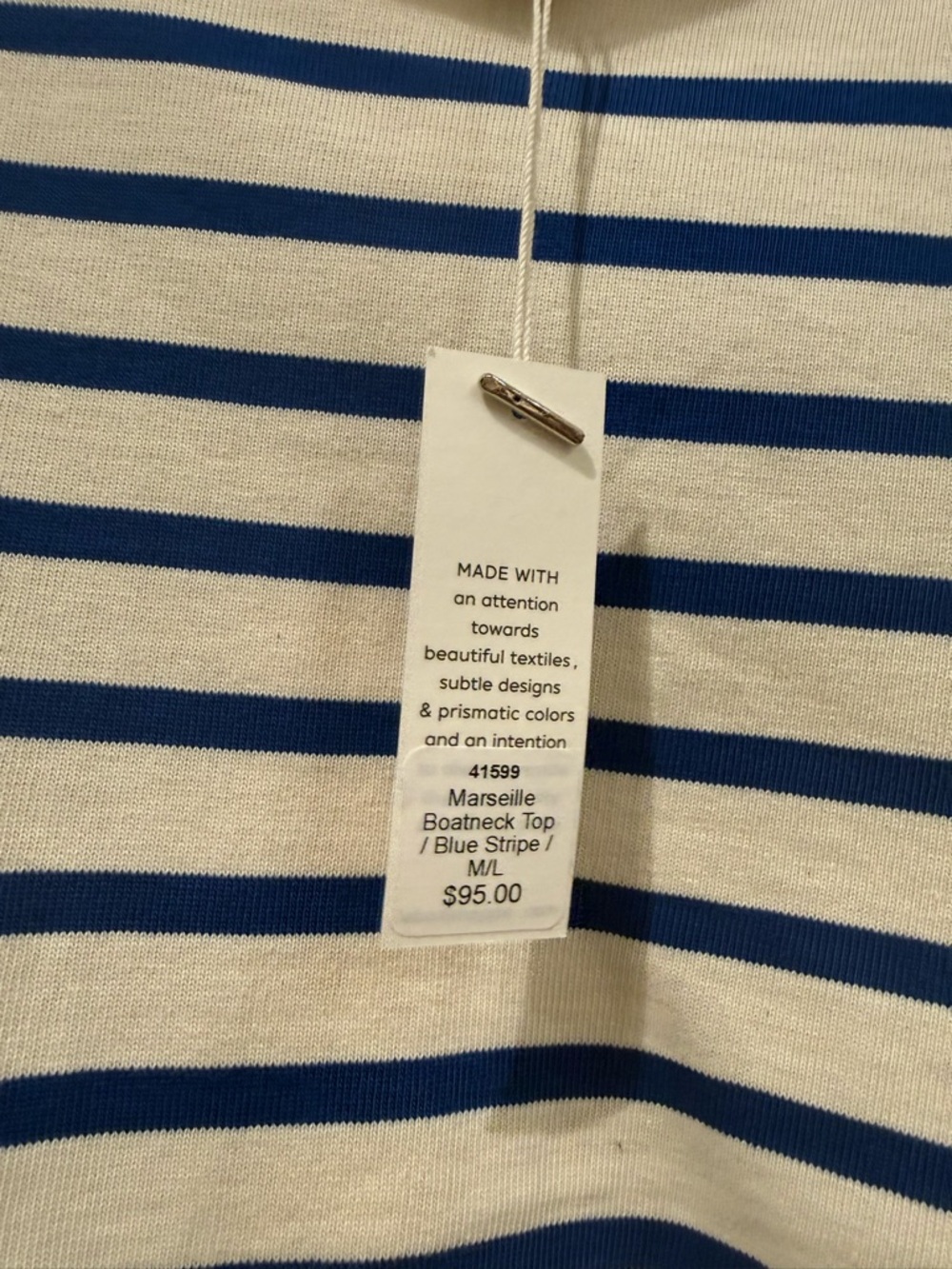Marseille Boatneck Stripe Top - Picture 6 of 6
